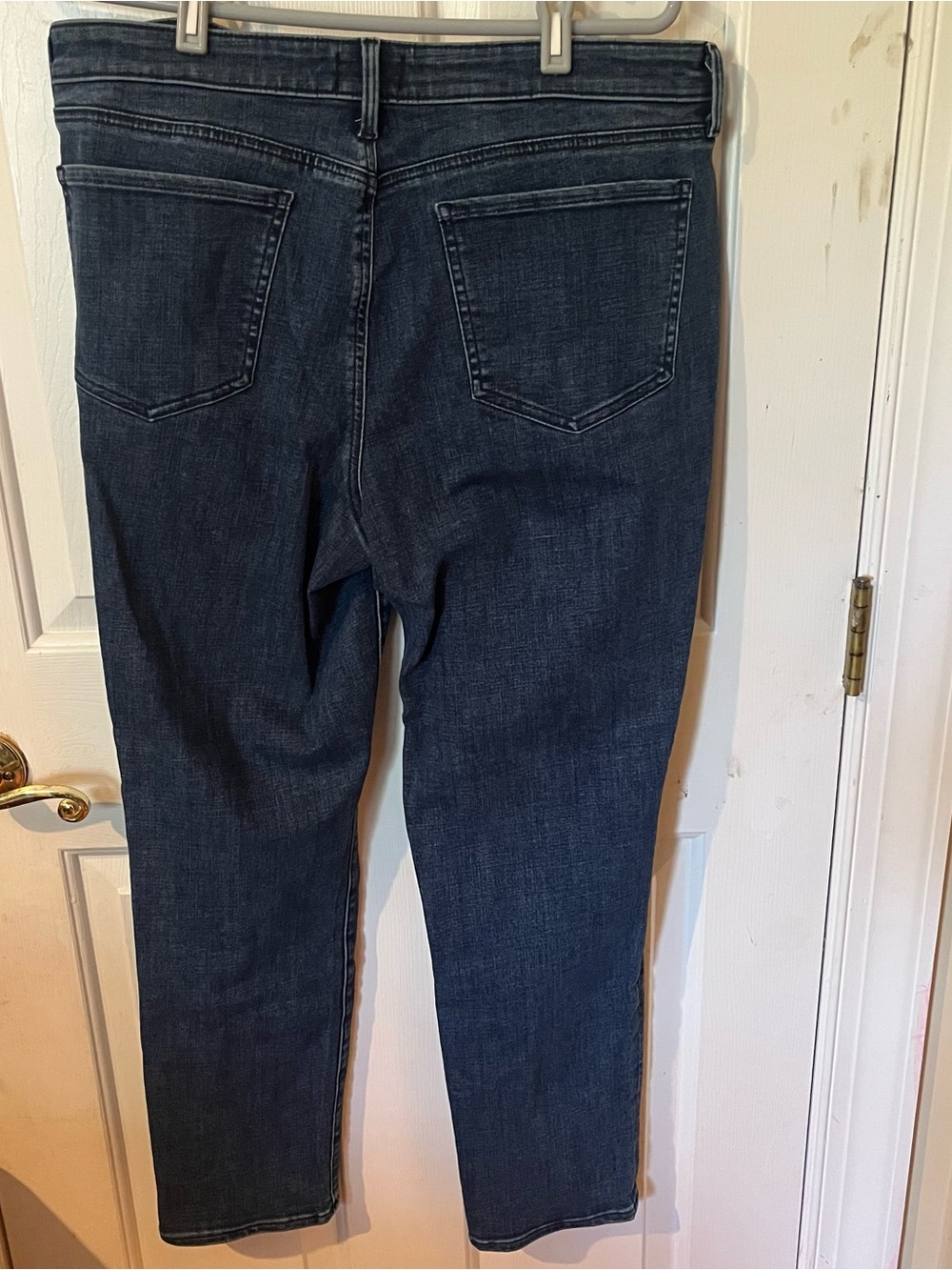 NYDJ Women’s Size 12 Dark Wash Slim Straight Stretch Jeans Lift Tuck Technology - Picture 2 of 6